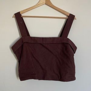 abercrombie & fitch linen tank size large